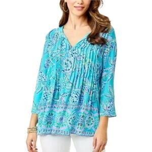 NWOT! Lilly Pulitzer Marilina Tunic Bermuda Blue Tunic - Size XXS (MSRP $158)